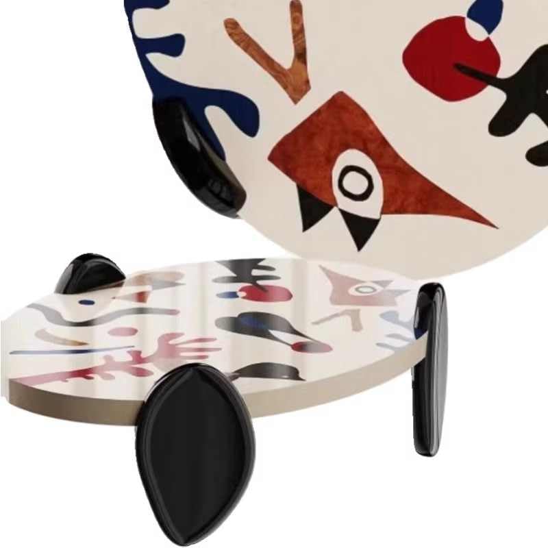 Hand Painted Round Art Coffee Table