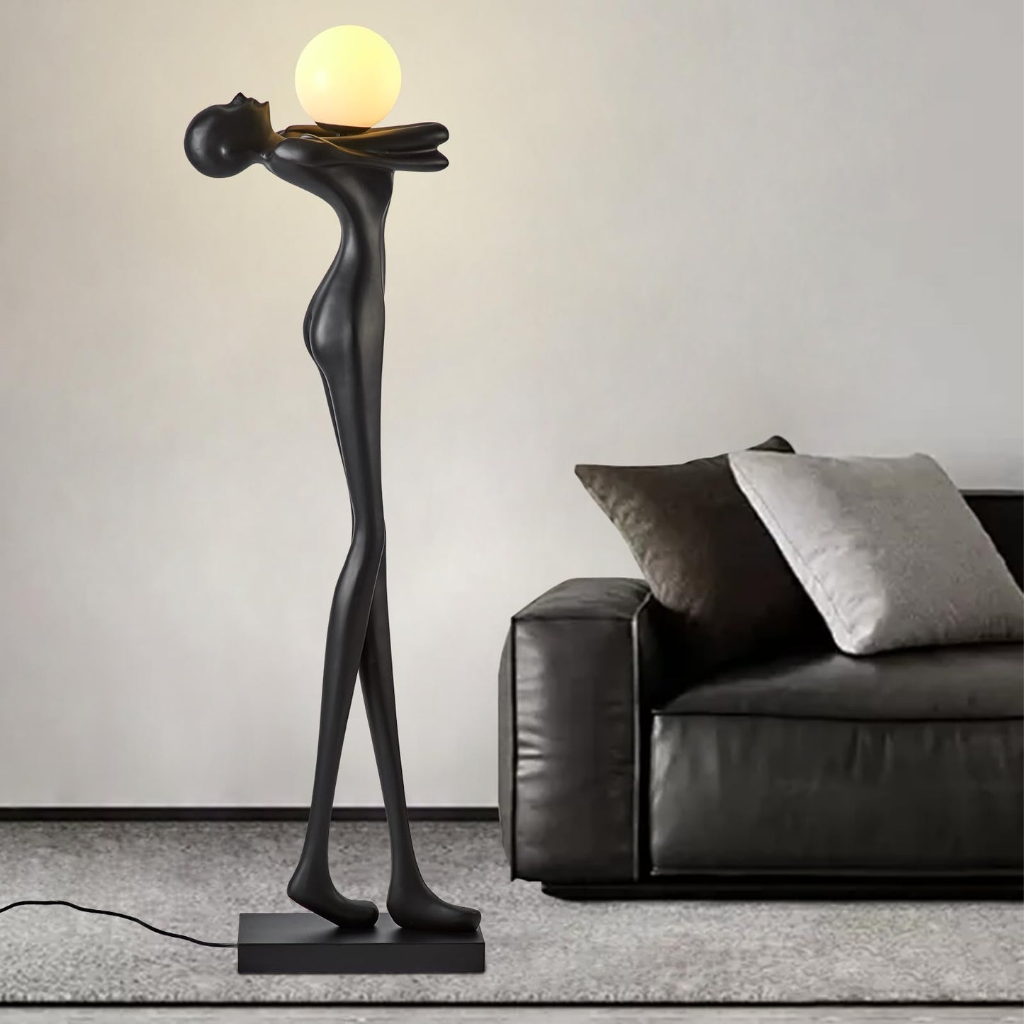Modern Human Sculpture Floor Lamp