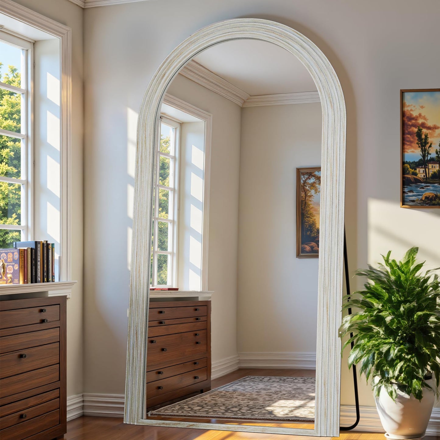 Arched Full Length Floor Mirror