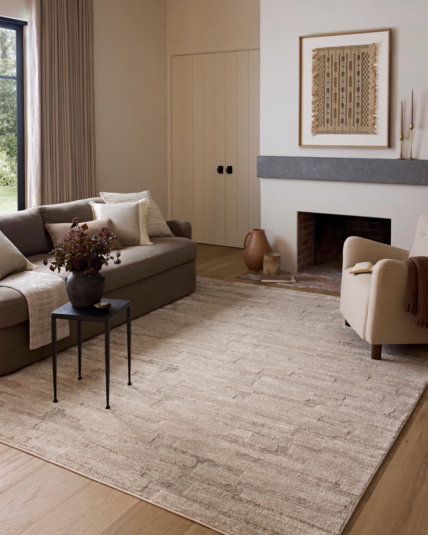 Ivory Abstract Area Rug Collection