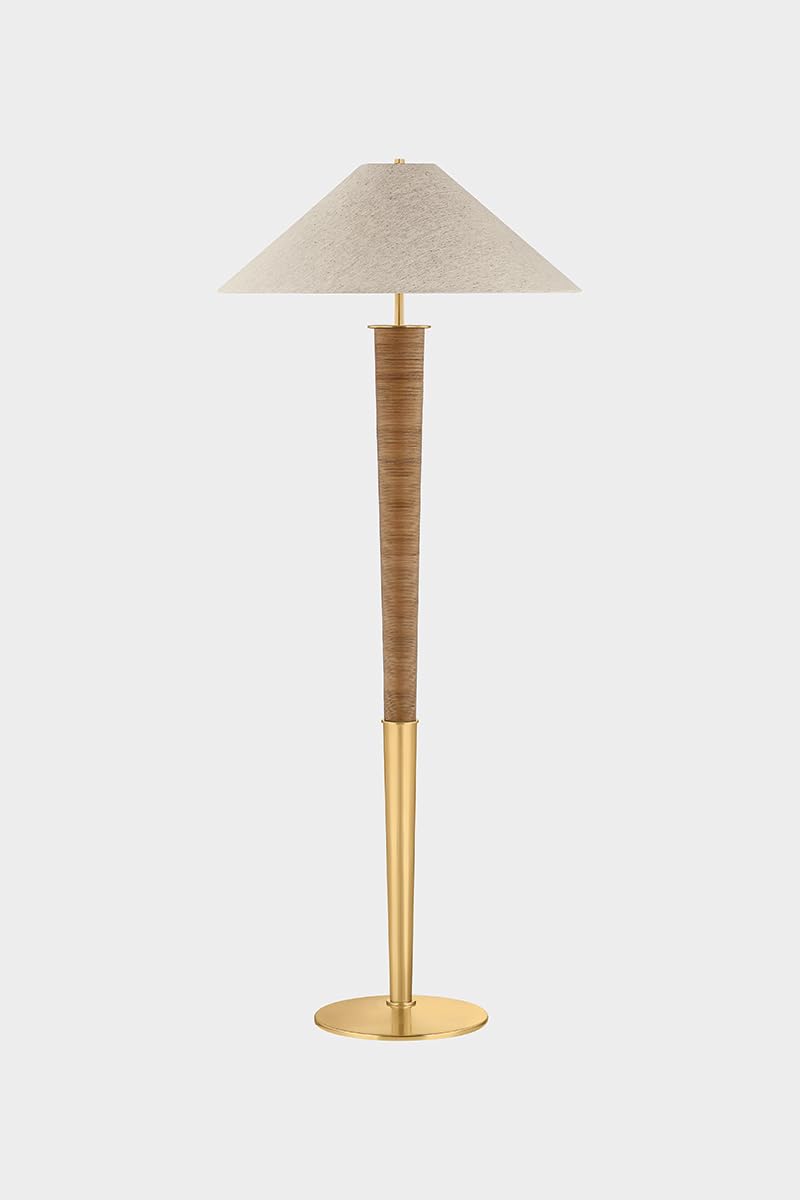Aged Brass Floor Lamp