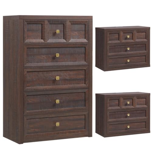 Bedroom Dresser and Nightstands Set