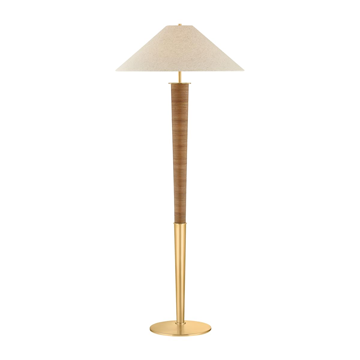 Aged Brass Floor Lamp