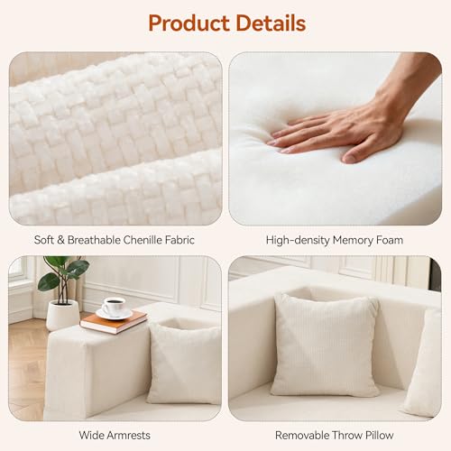Modular Sectional Sofa with Ottoman