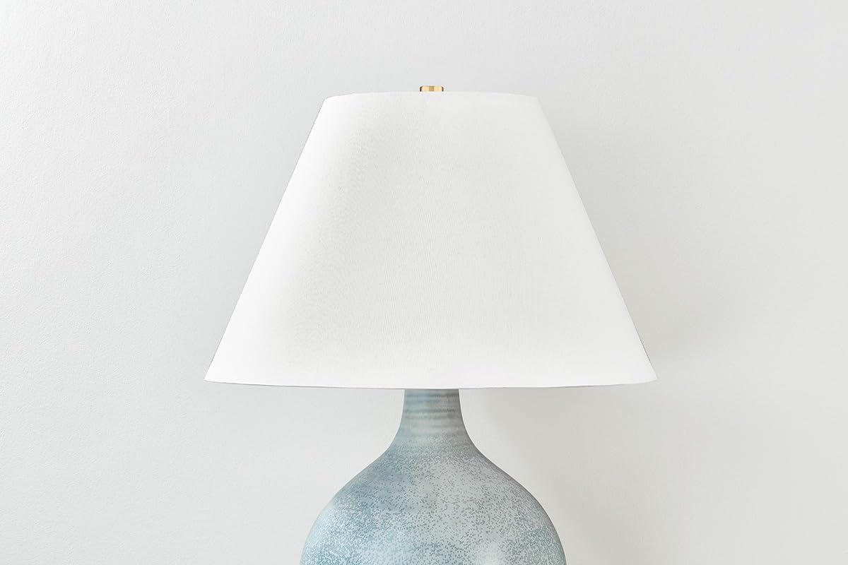 Aged Brass Ceramic Table Lamp