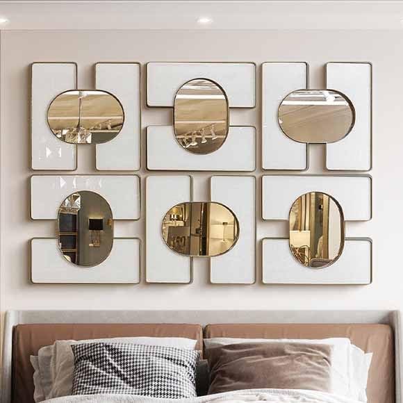 Gold Framed Decorative Wall Mirror Set