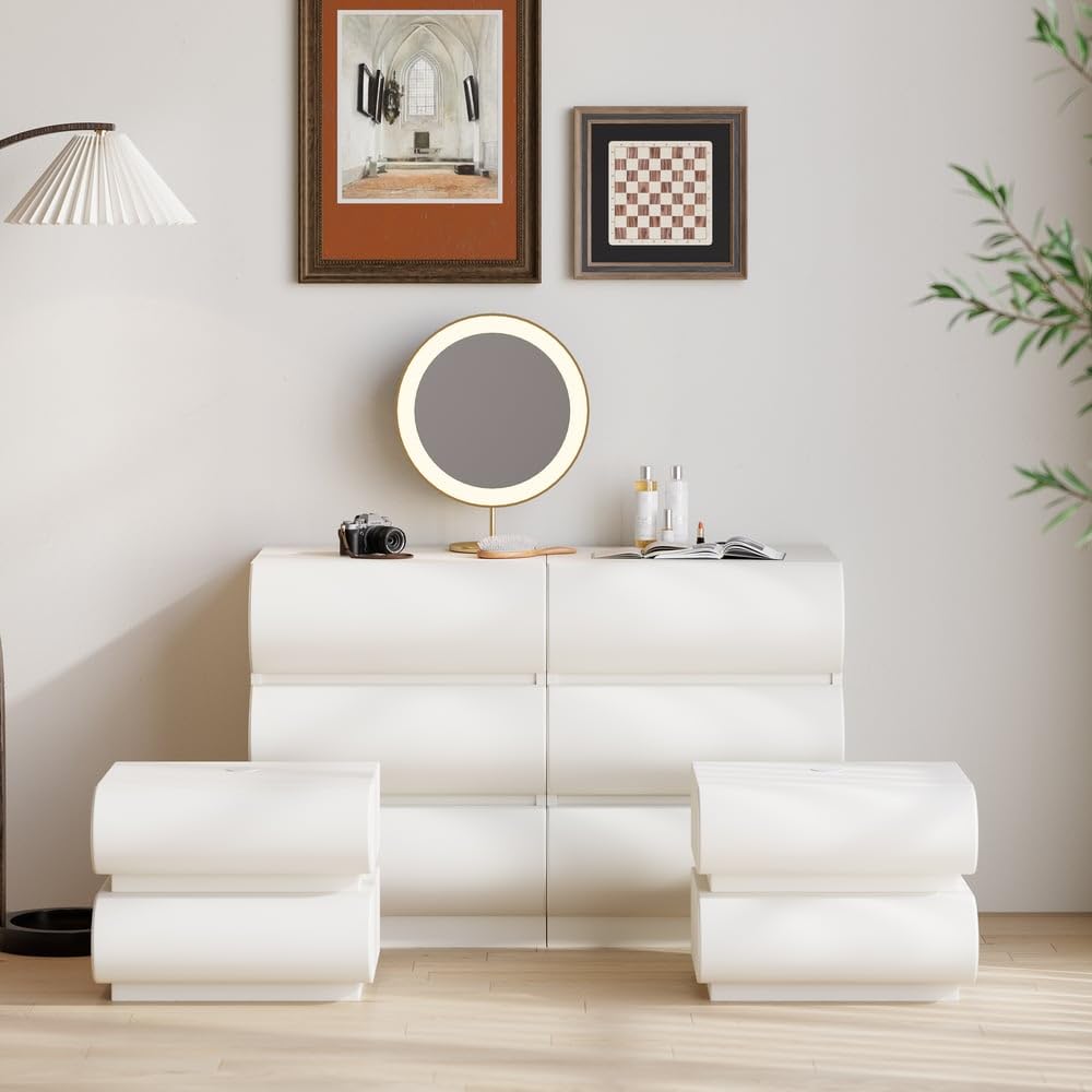 Modern 6 Drawer Storage Dresser