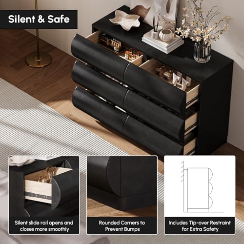Modern 6 Drawer Storage Dresser