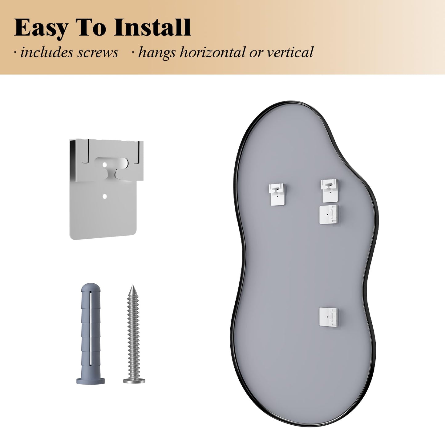 Irregular Decorative Wall Mirror