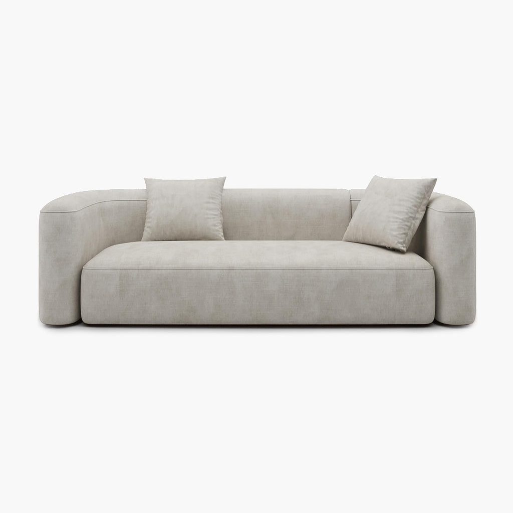 Luxury Curved Velvet Sofa for Living Room