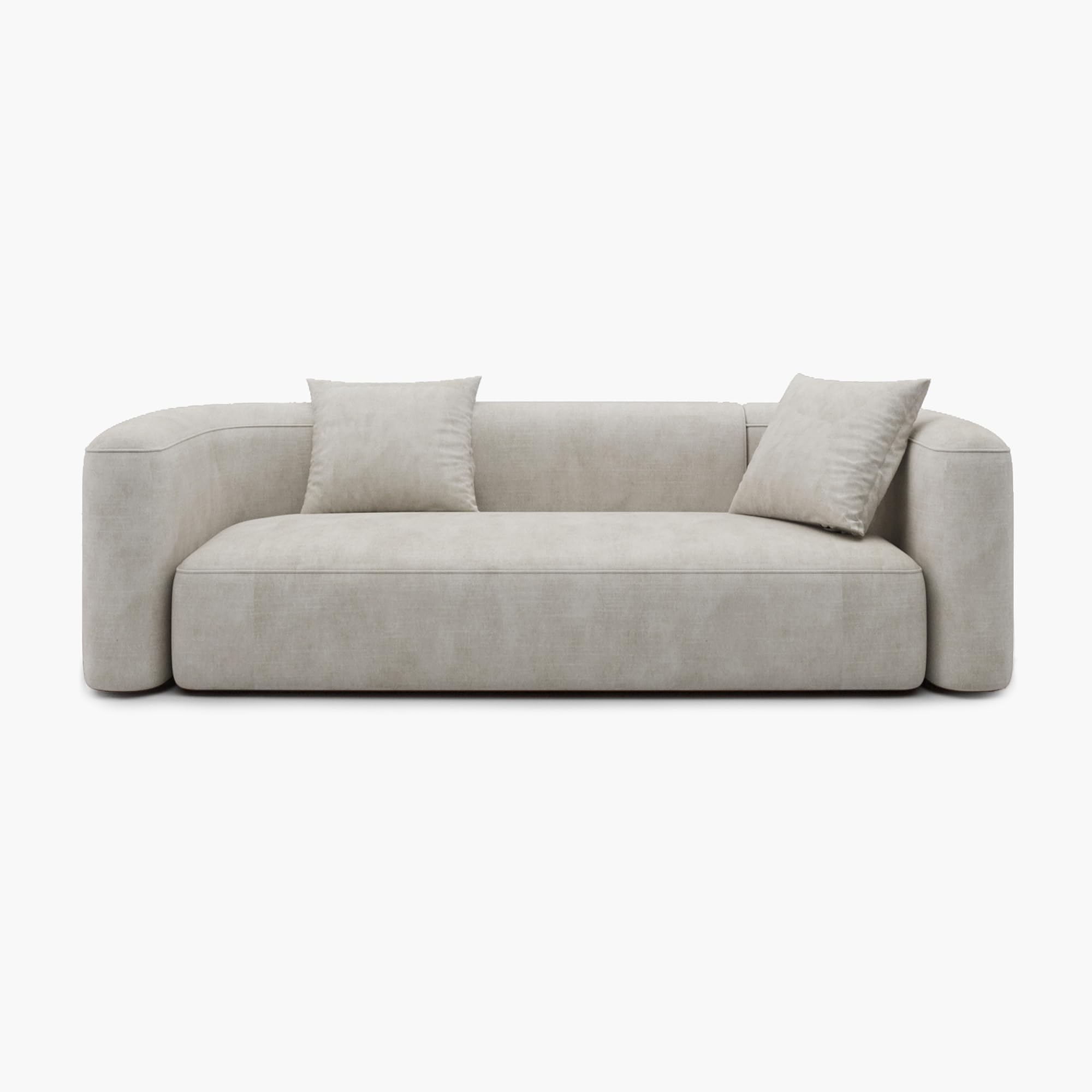 Luxury Curved Velvet Sofa for Living Room