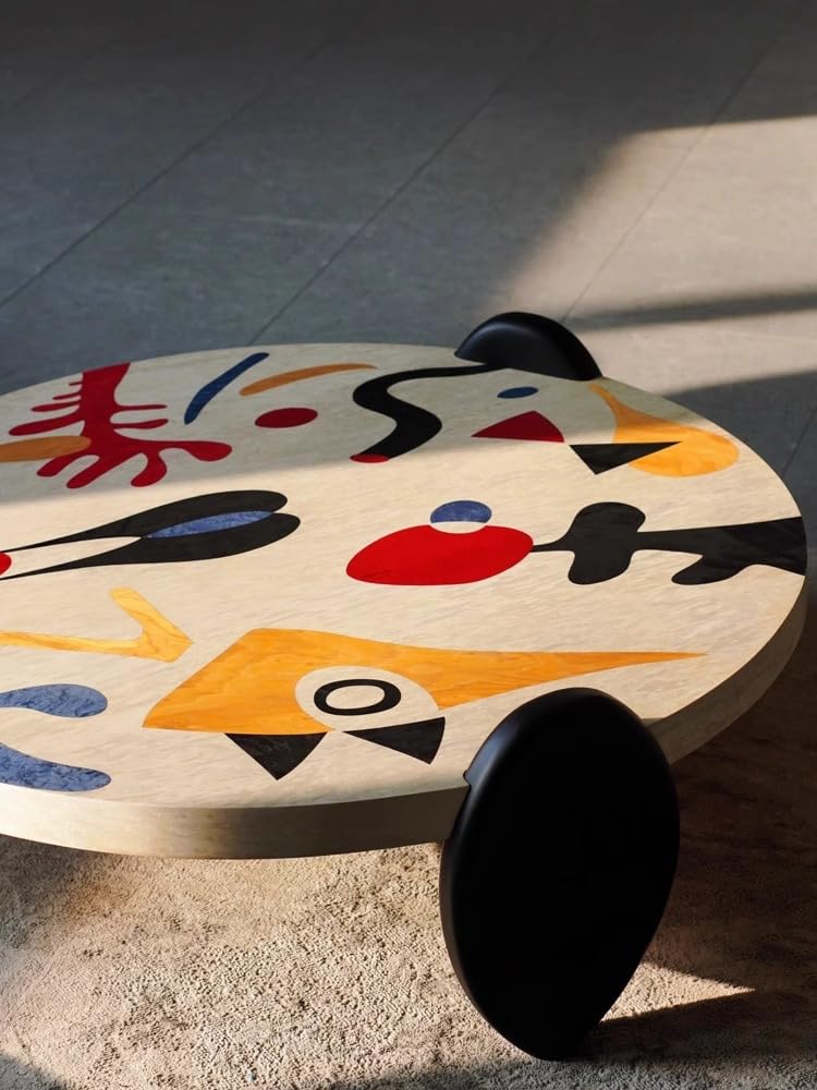 Hand Painted Round Art Coffee Table