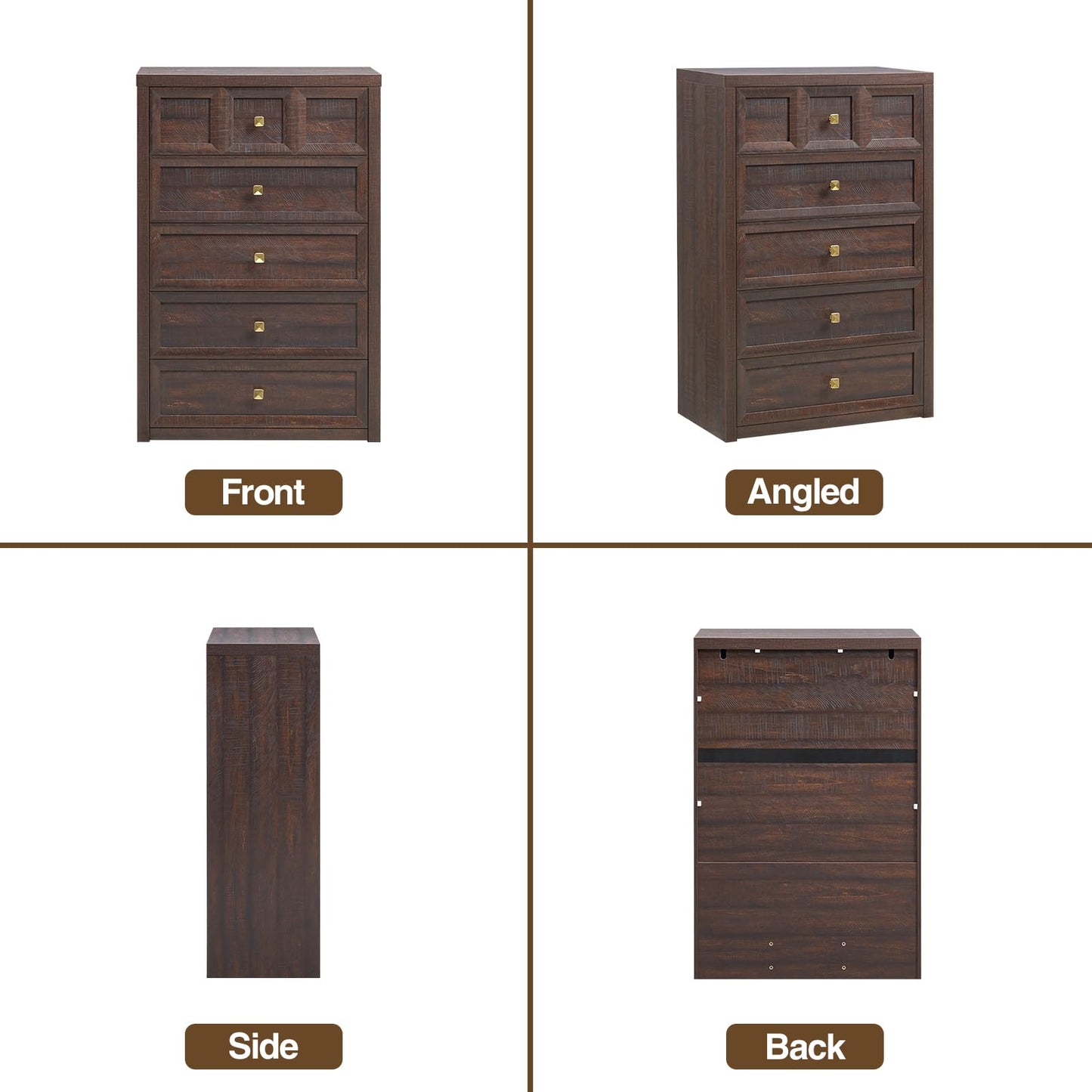 Bedroom Dresser and Nightstands Set