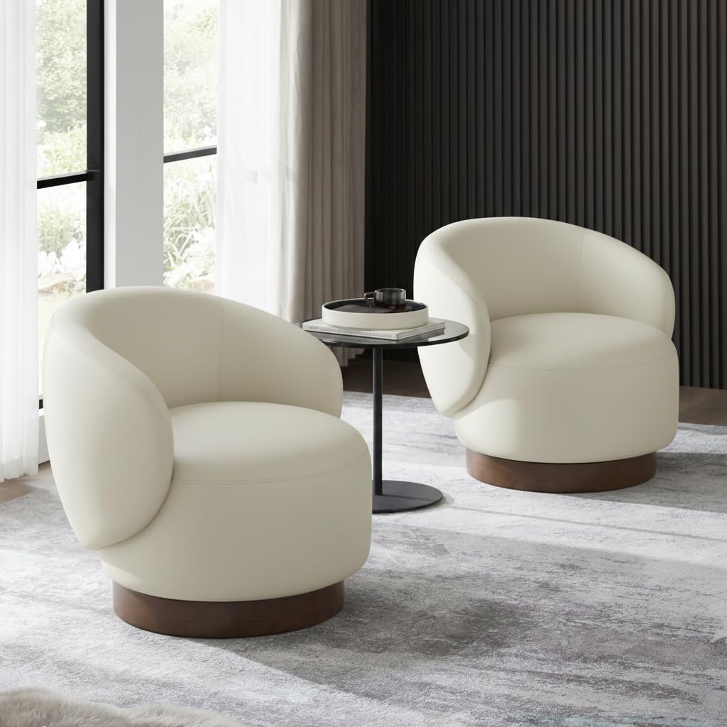 Swivel Barrel Accent Chair