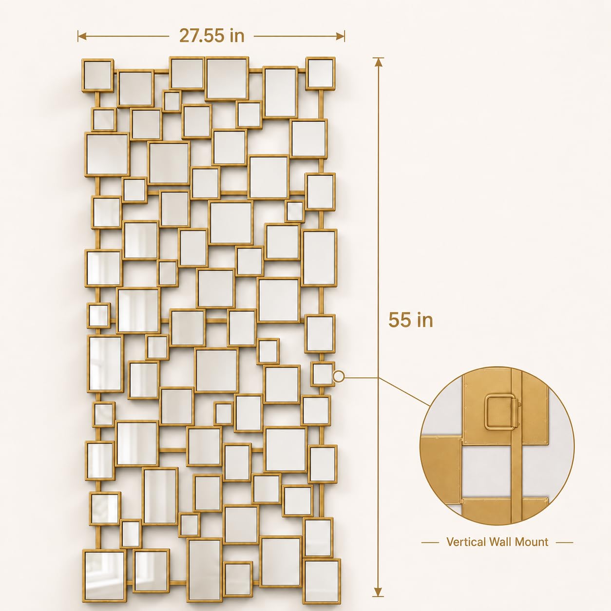 Modern Large Accent Wall Mirror