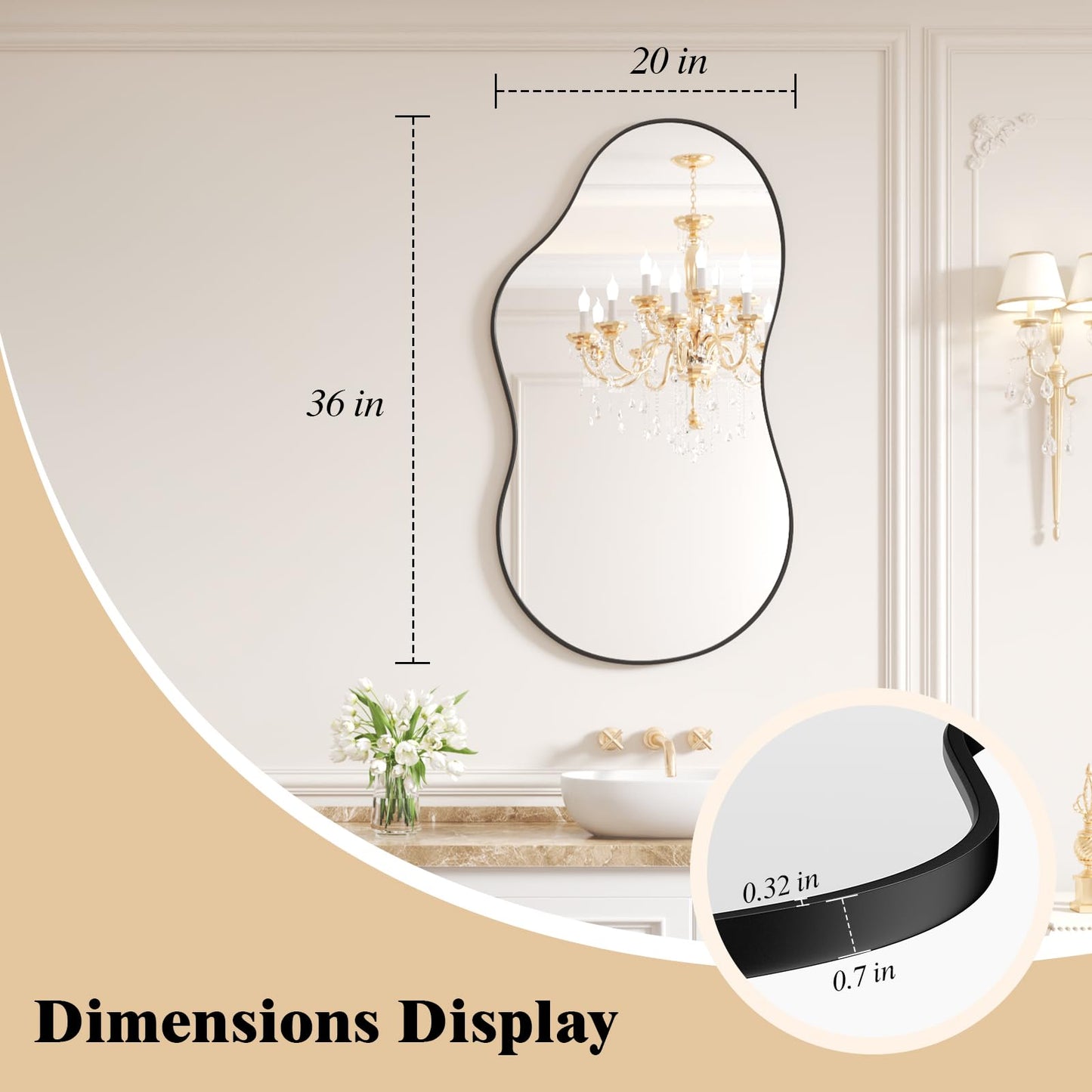 Irregular Decorative Wall Mirror