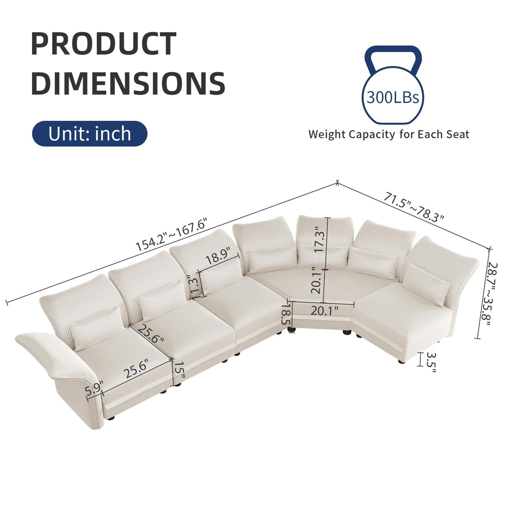 U-Shaped Sectional Sofa