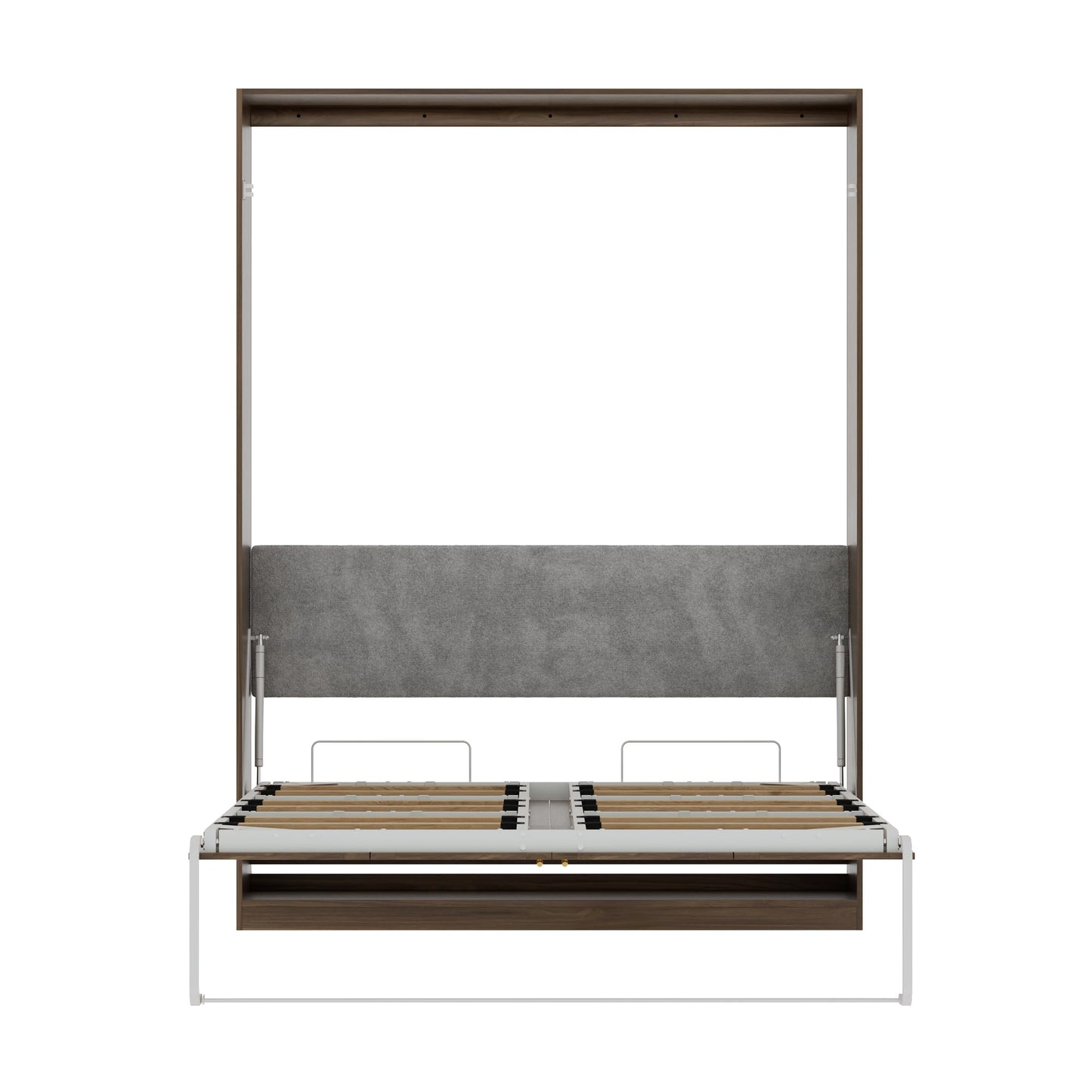 Farmhouse Queen Murphy Bed with Storage Cabinets