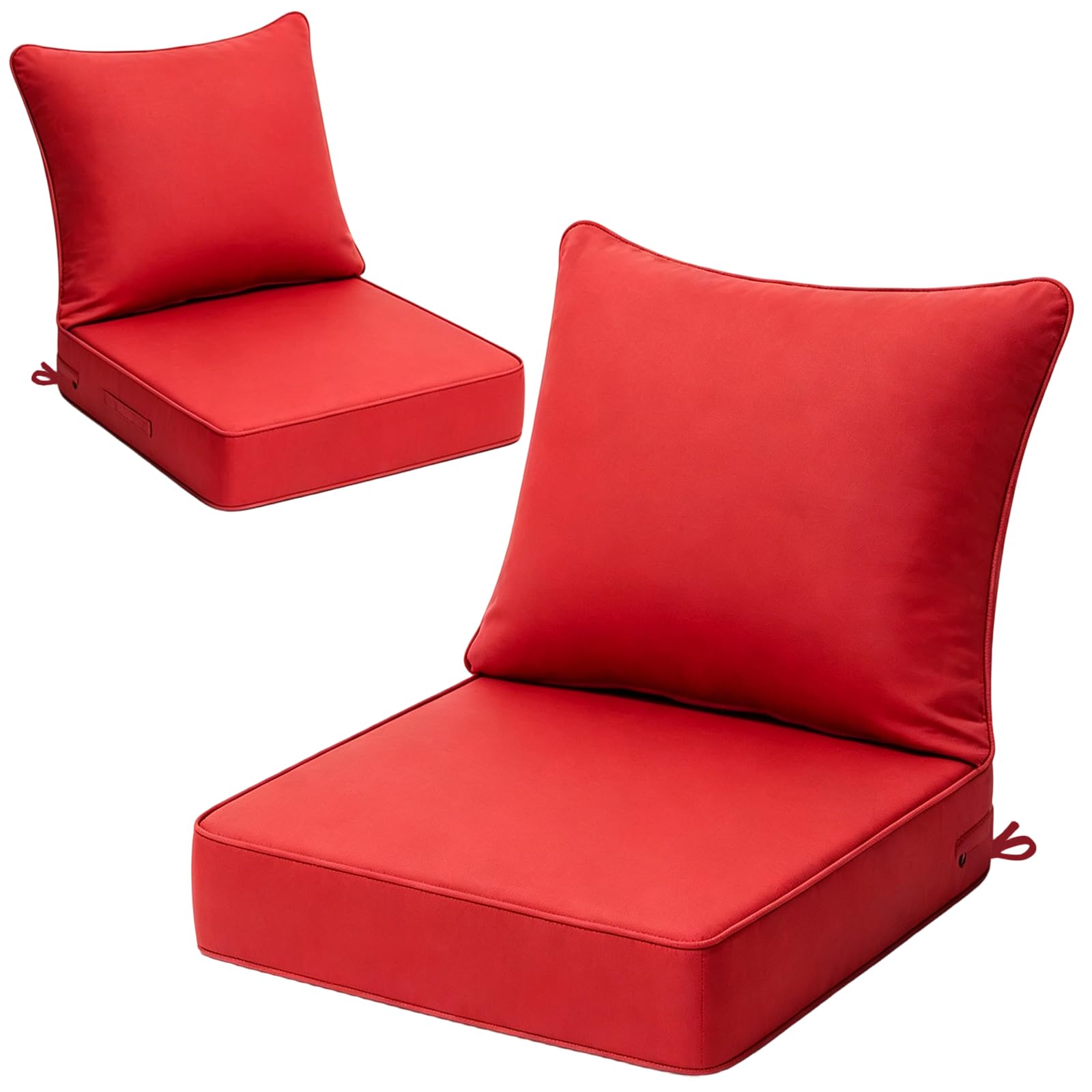 Outdoor Deep Seat Chair Cushions Set of 2