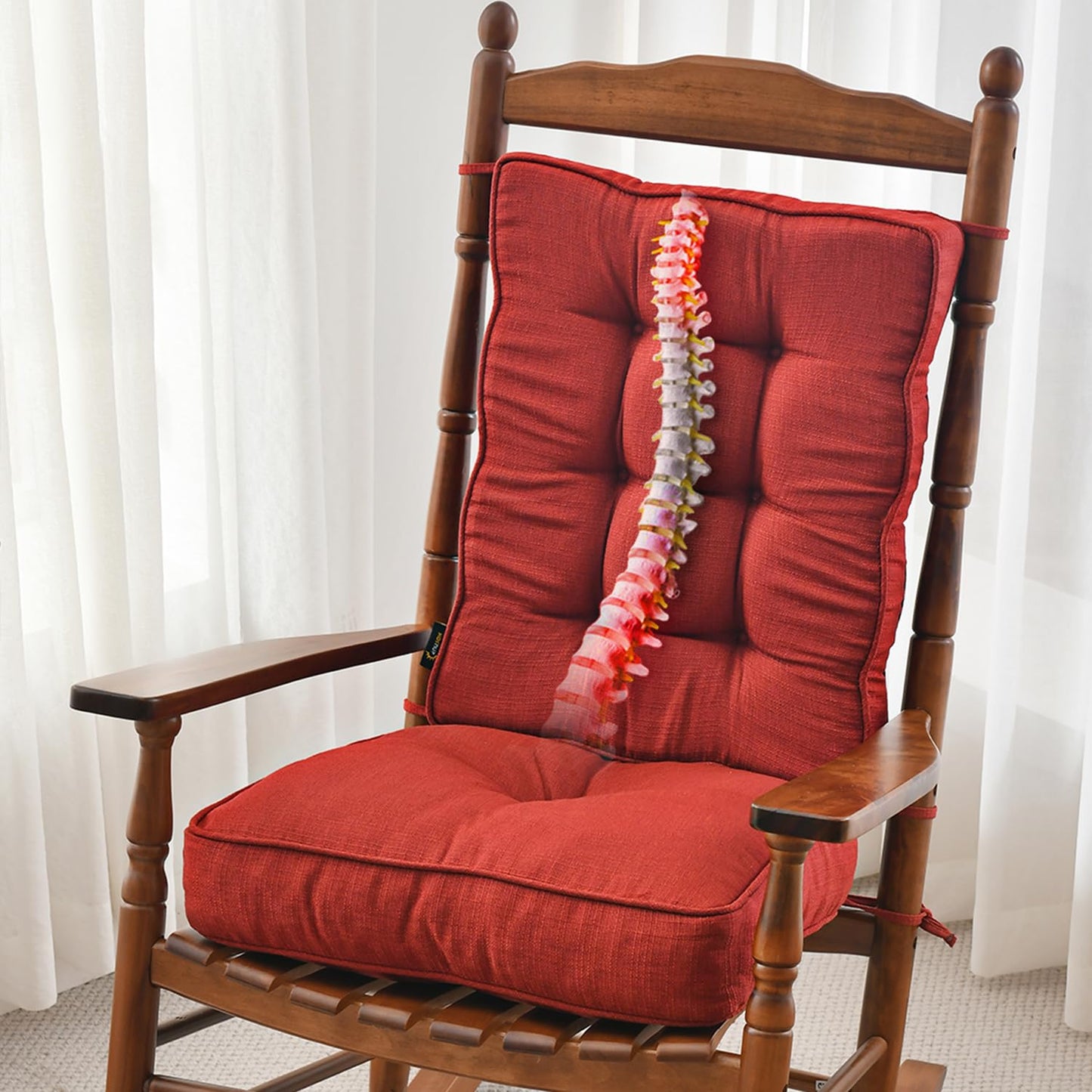 Memory Foam Rocking Chair Cushion Set