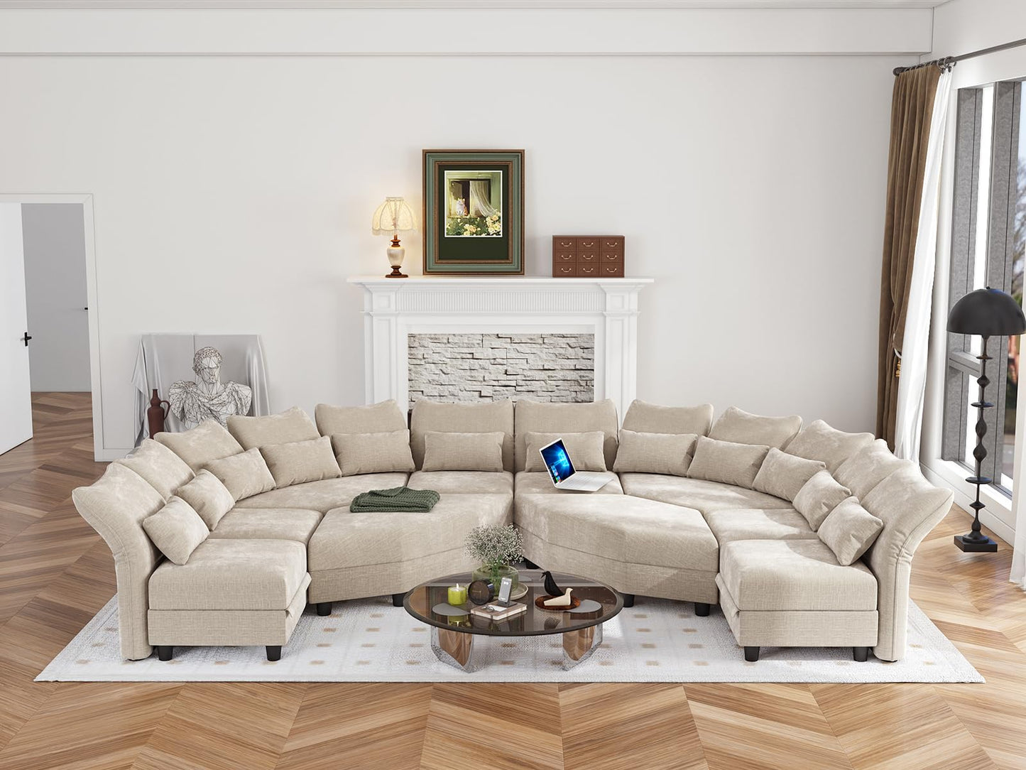U-Shaped Sectional Sofa