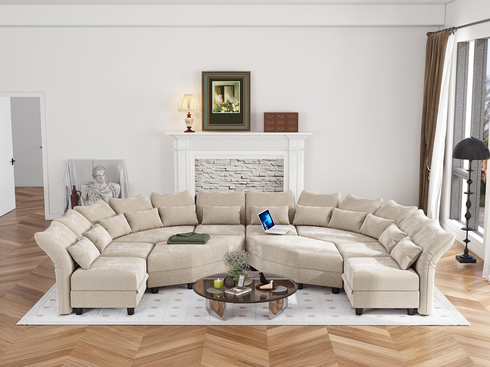 U-Shaped Sectional Sofa
