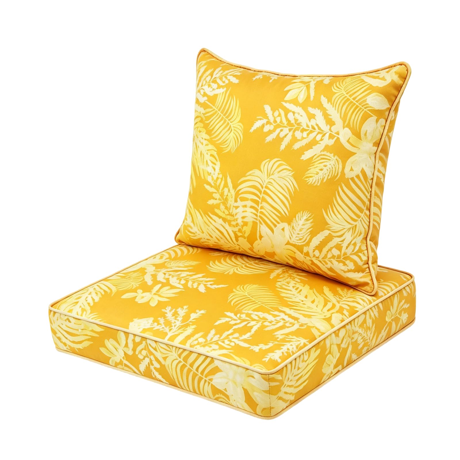 Outdoor Deep Seat Chair Cushions Set of 2