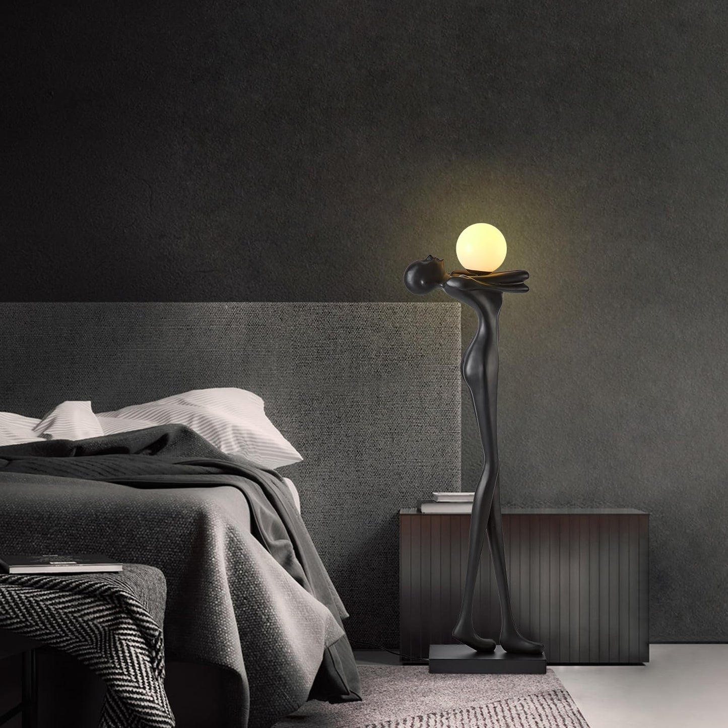 Modern Human Sculpture Floor Lamp