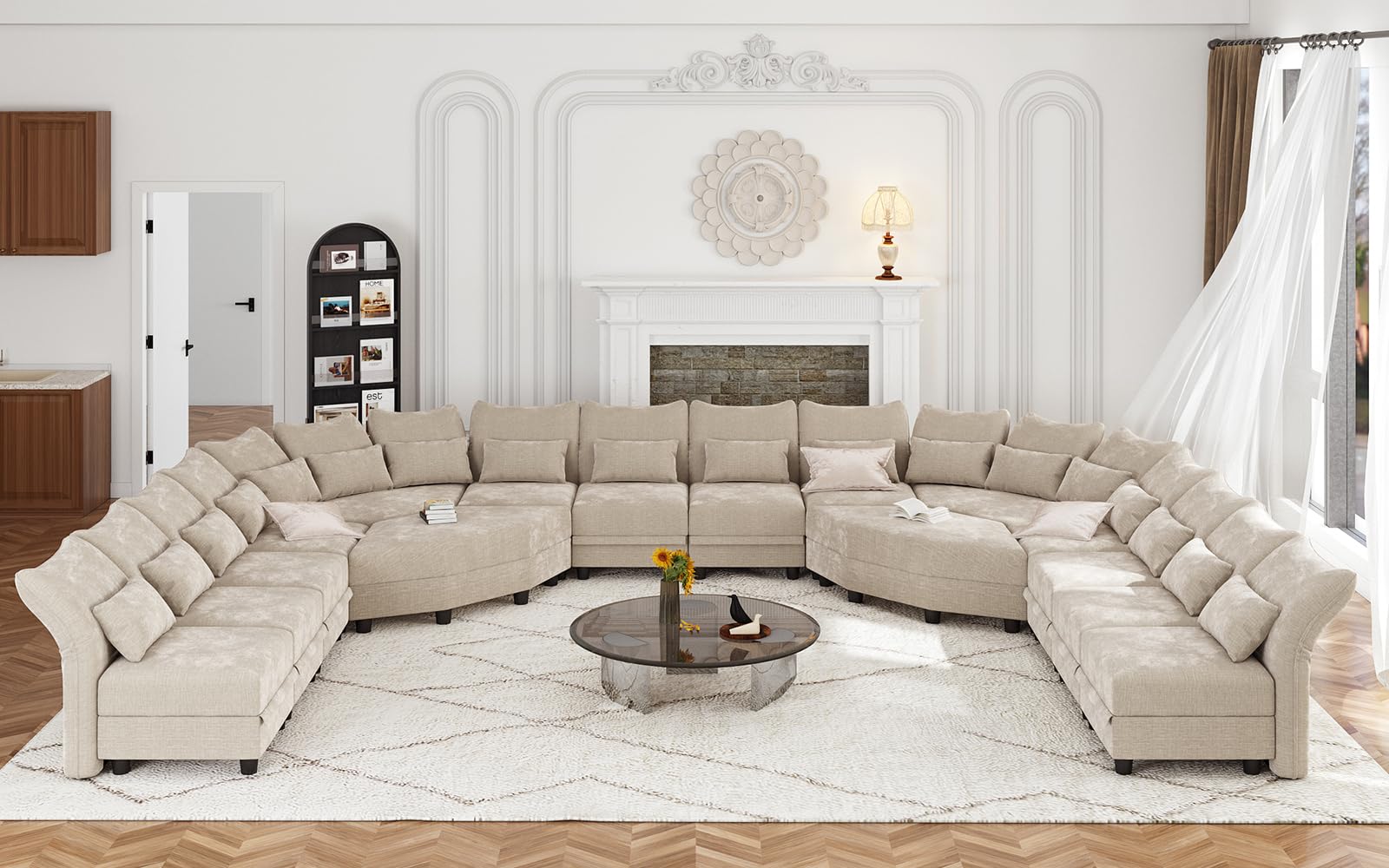 U-Shaped Sectional Sofa