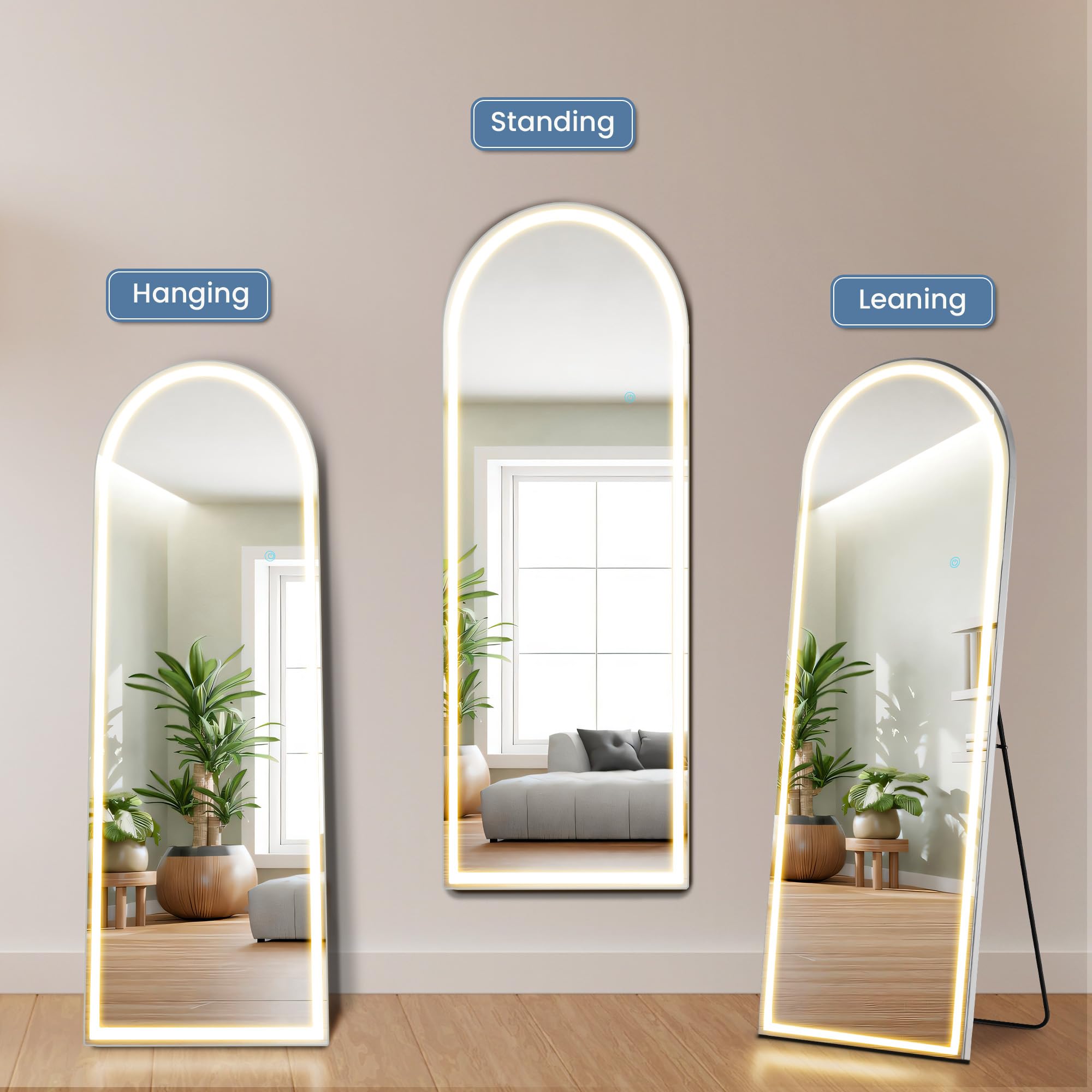 LED Full Length Standing Mirror