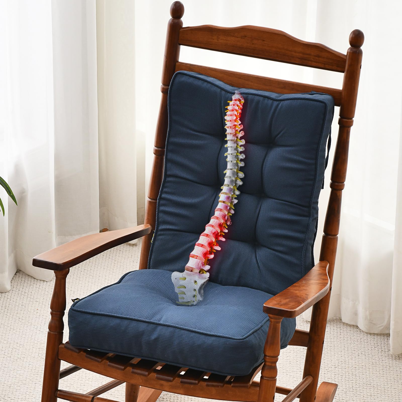 Memory Foam Rocking Chair Cushion Set