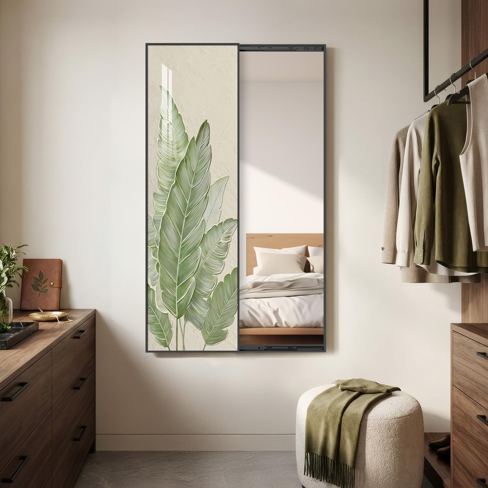Cuspin Modern Minimalist Wall Mounted Wall Art Mirror