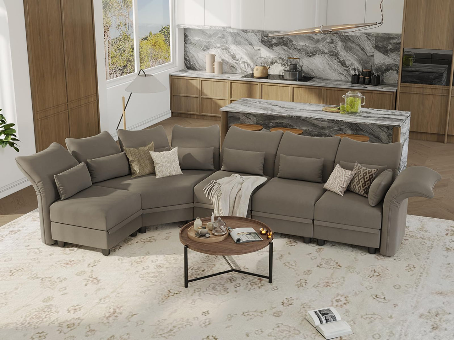 U-Shaped Sectional Sofa