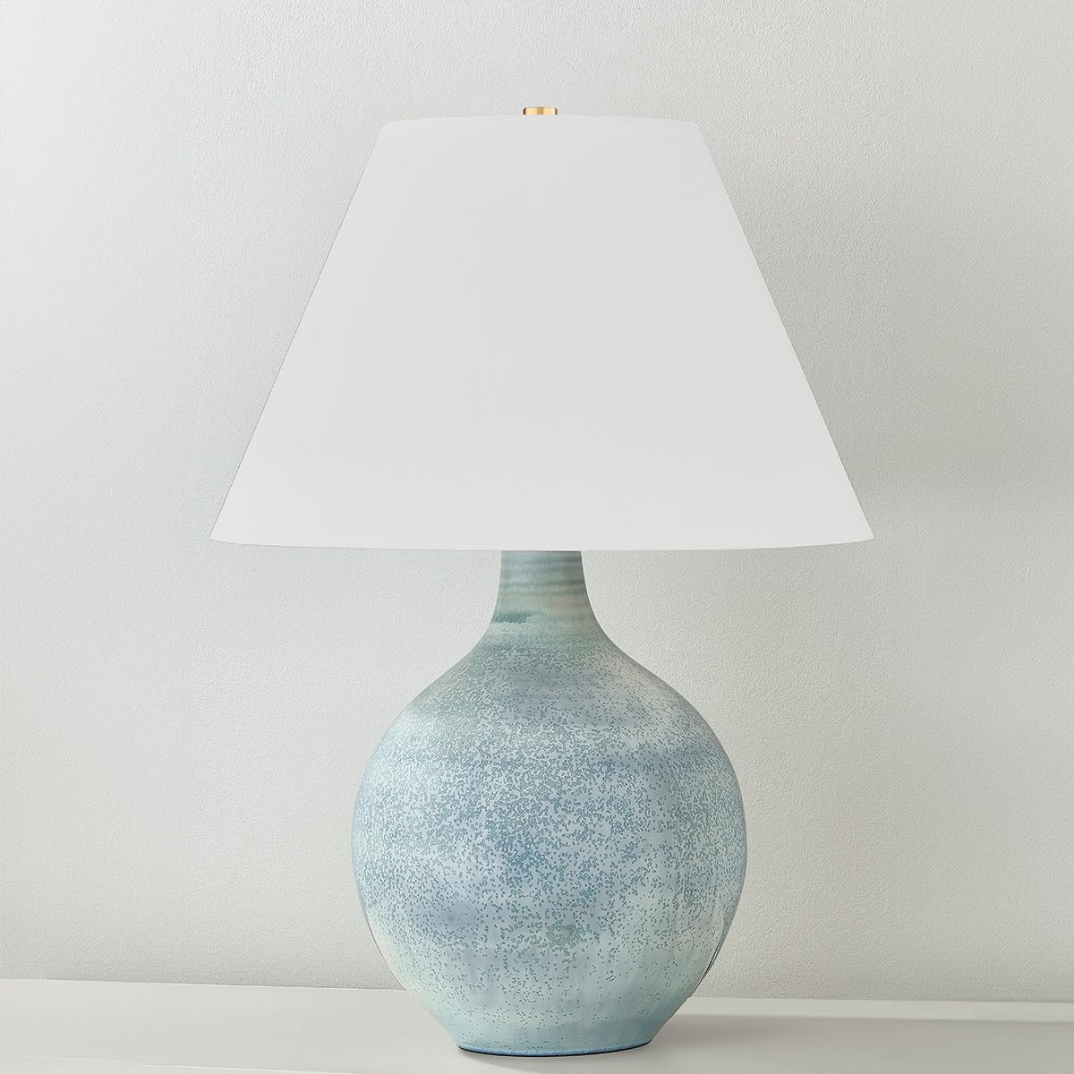 Aged Brass Ceramic Table Lamp