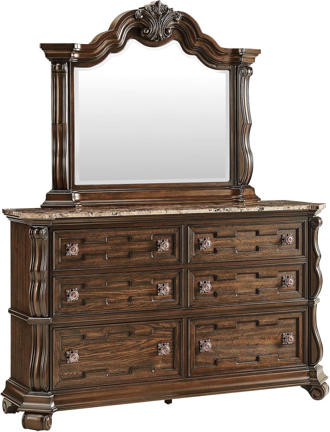 Traditional Tufted Platform Bedroom Set