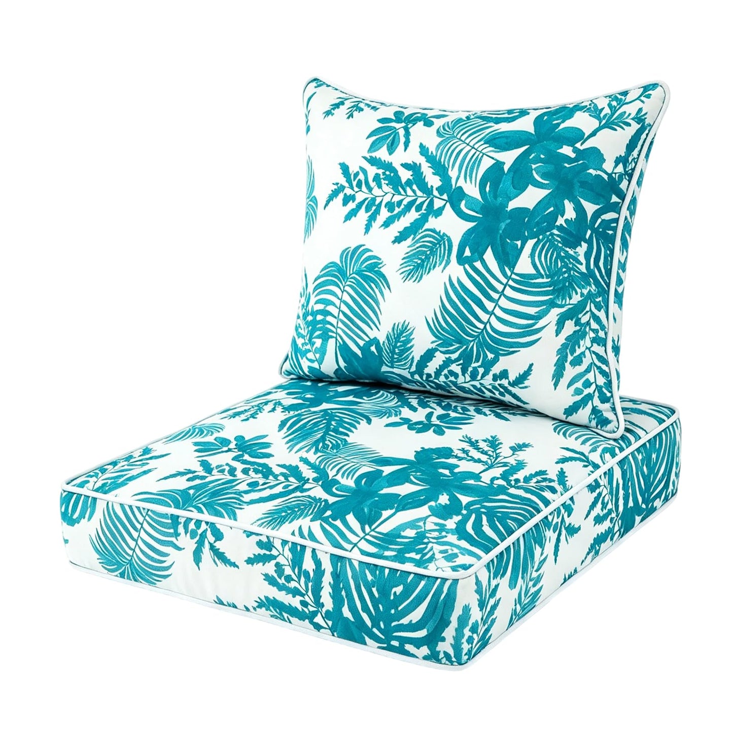Outdoor Deep Seat Chair Cushions Set of 2