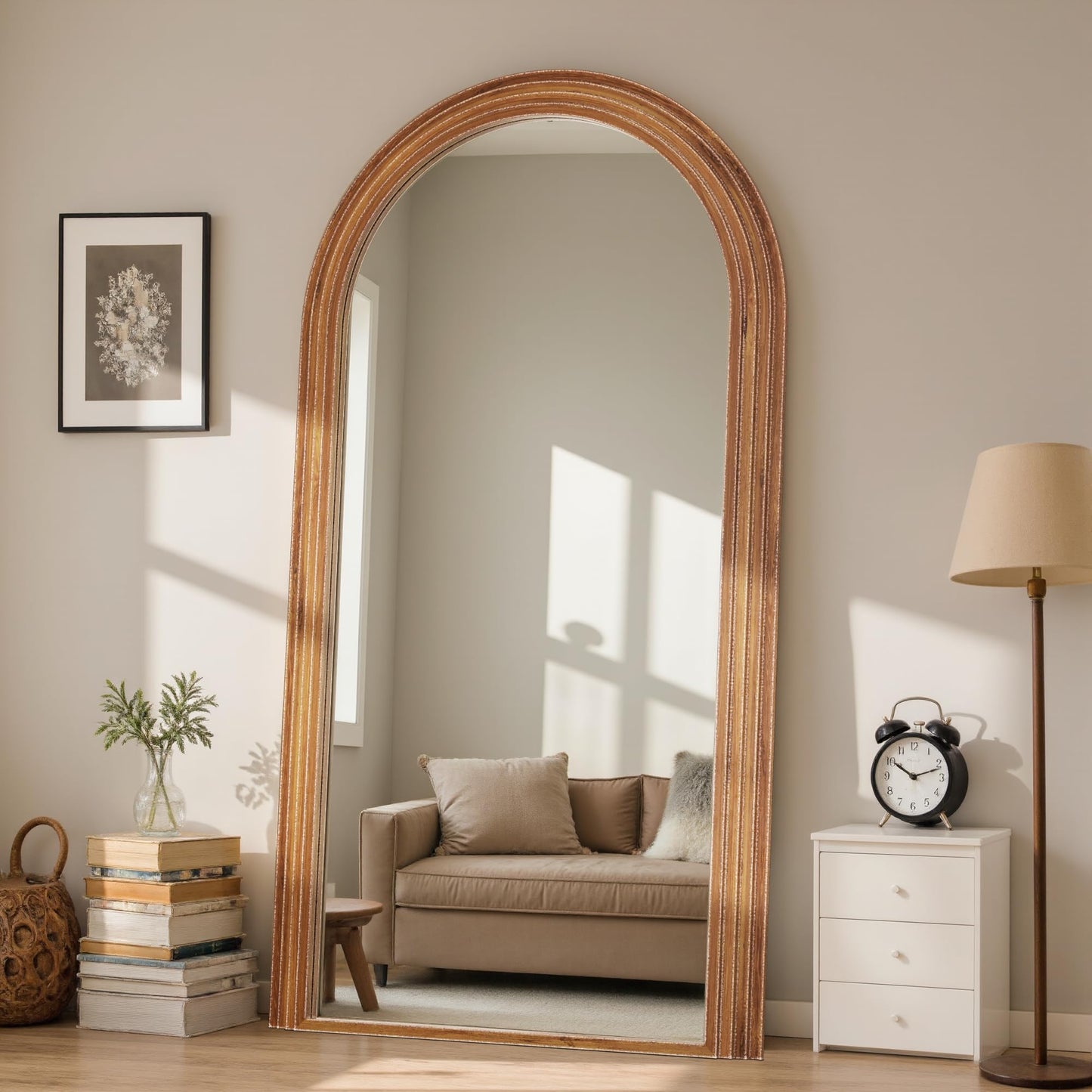 Arched Full Length Floor Mirror