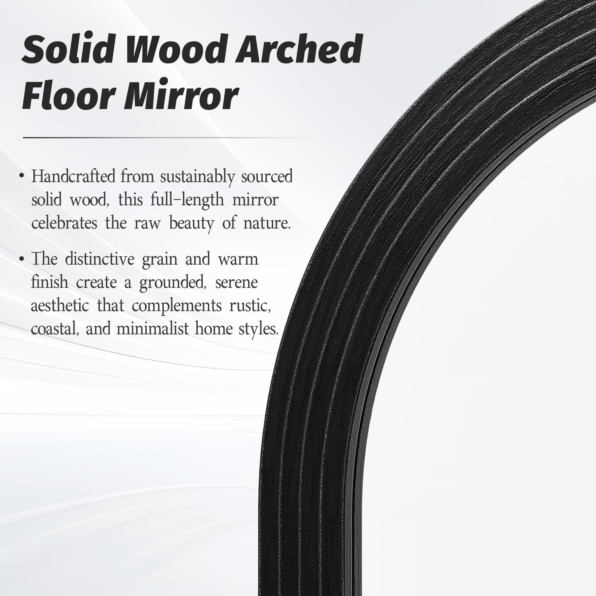 Arched Full Length Floor Mirror