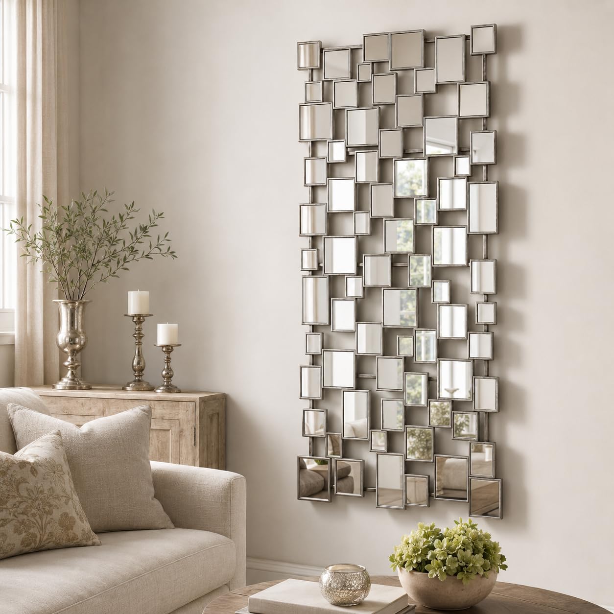 Modern Large Accent Wall Mirror