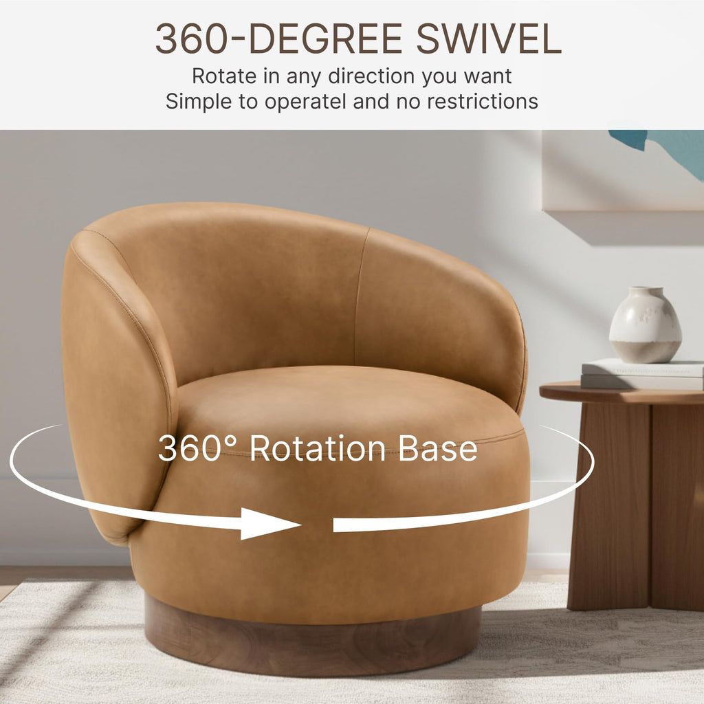 Swivel Barrel Accent Chair