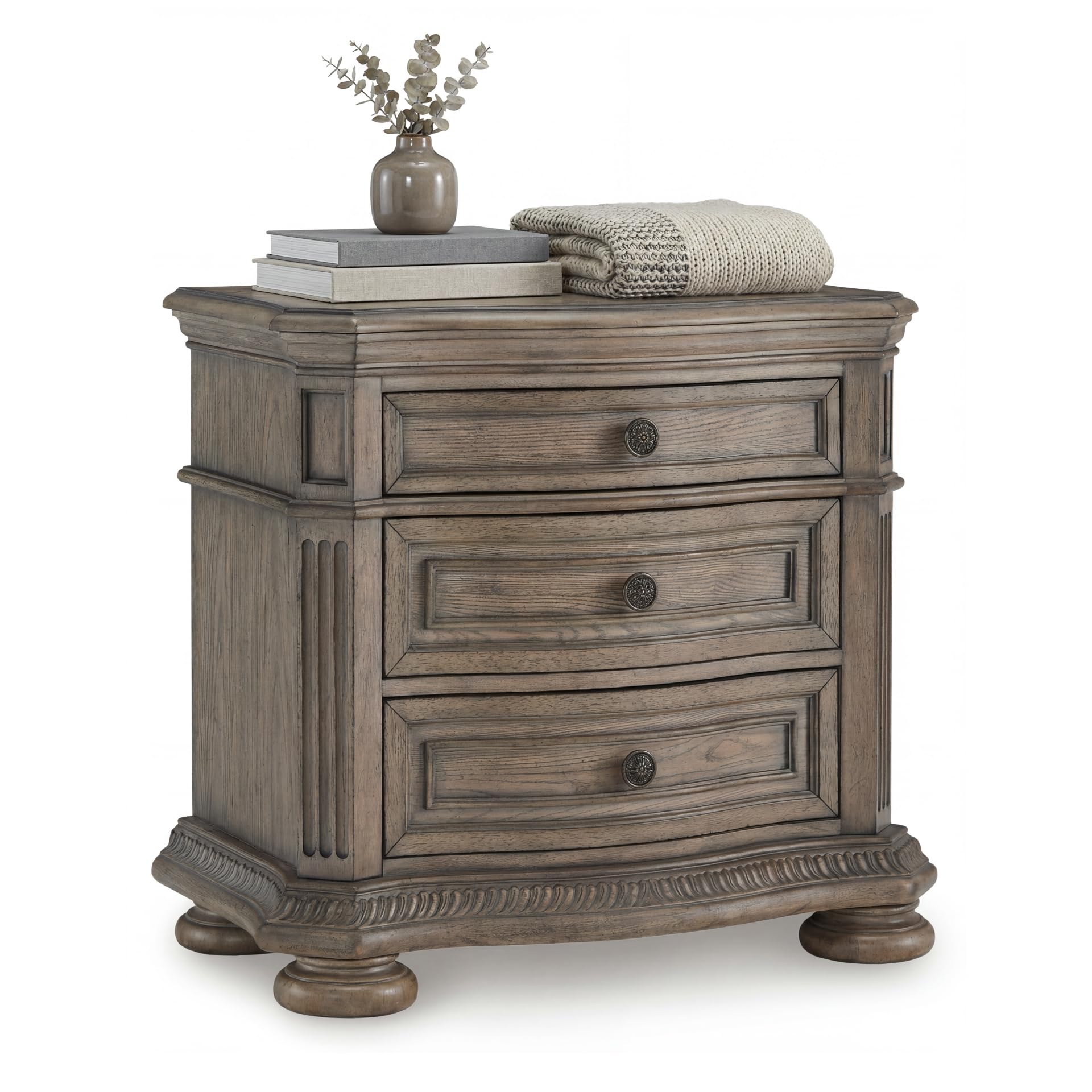 Traditional Tufted Upholstered Sleigh Bed