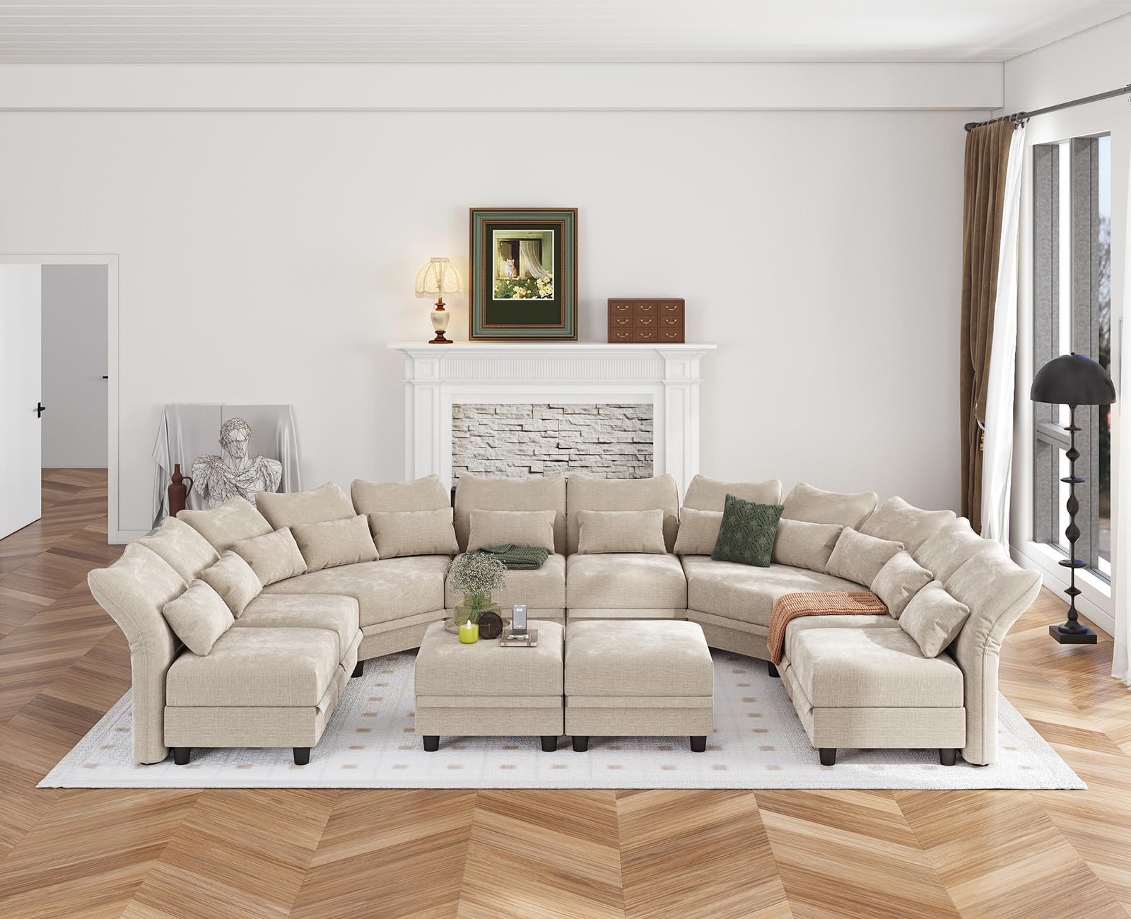 U-Shaped Sectional Sofa