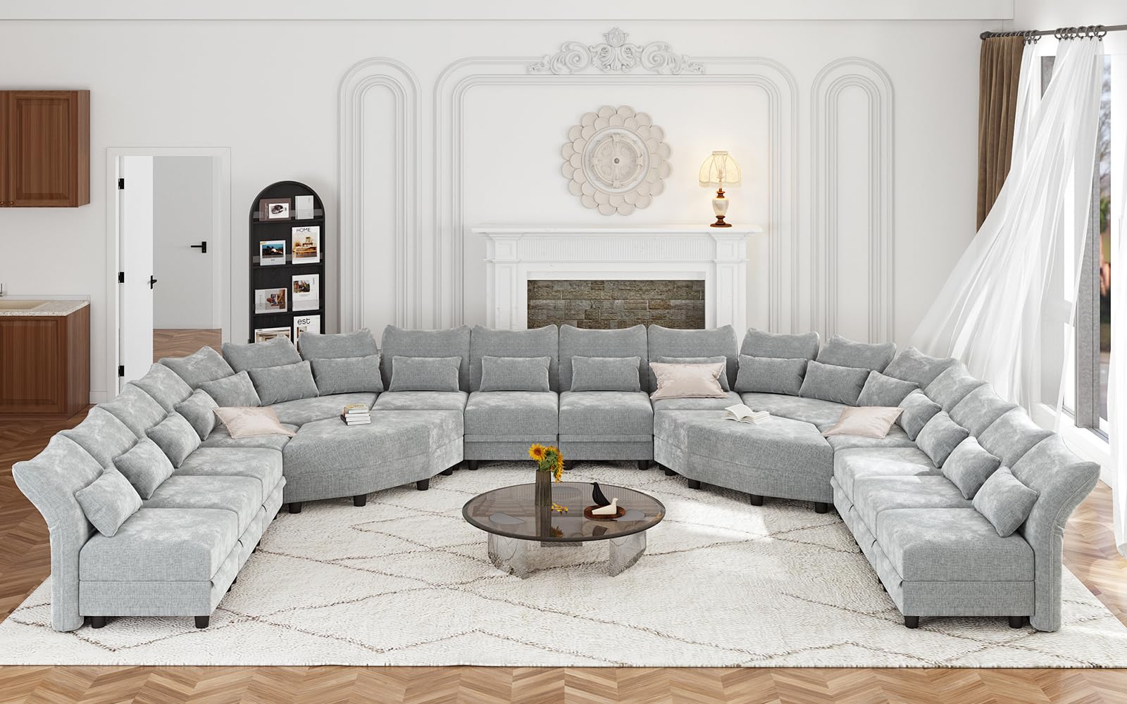 U-Shaped Sectional Sofa