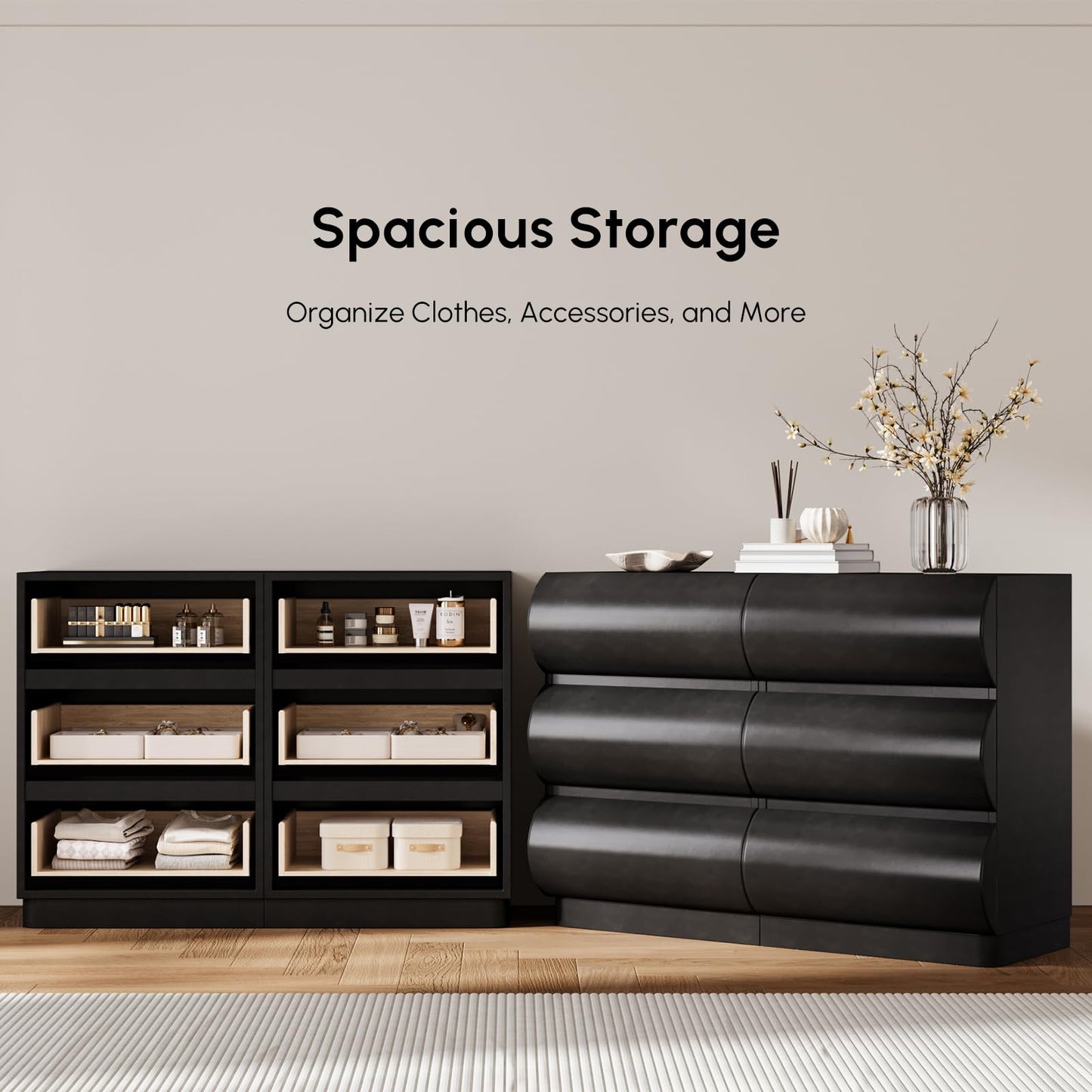 Modern 6 Drawer Storage Dresser
