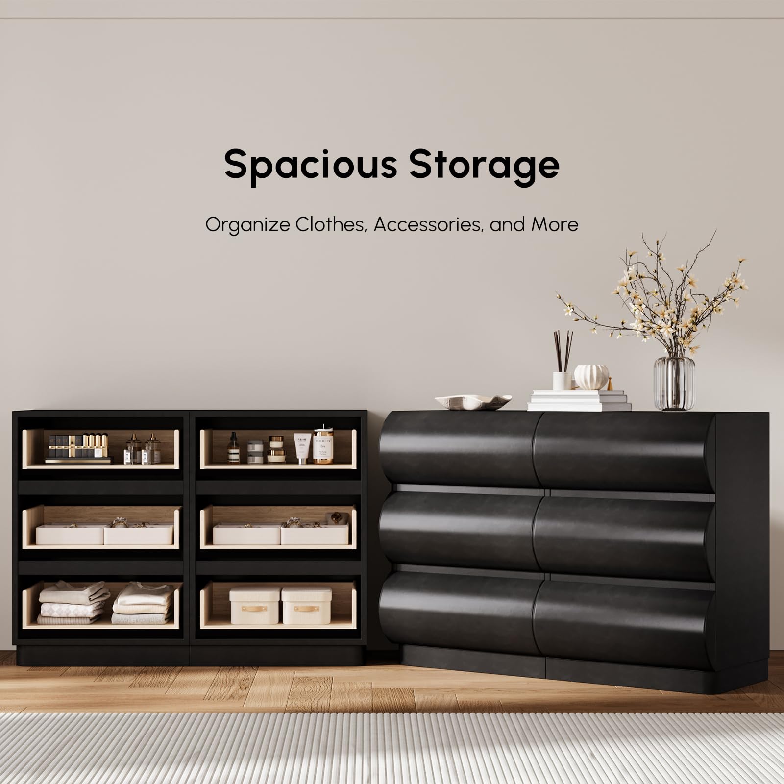 Modern 6 Drawer Storage Dresser
