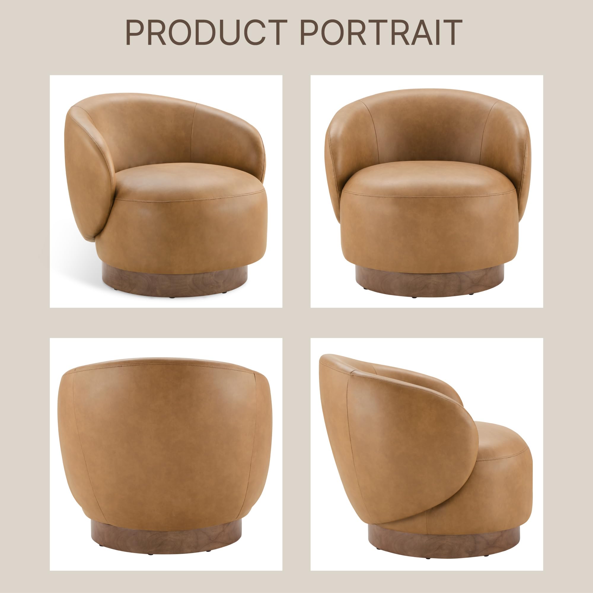 Swivel Barrel Accent Chair