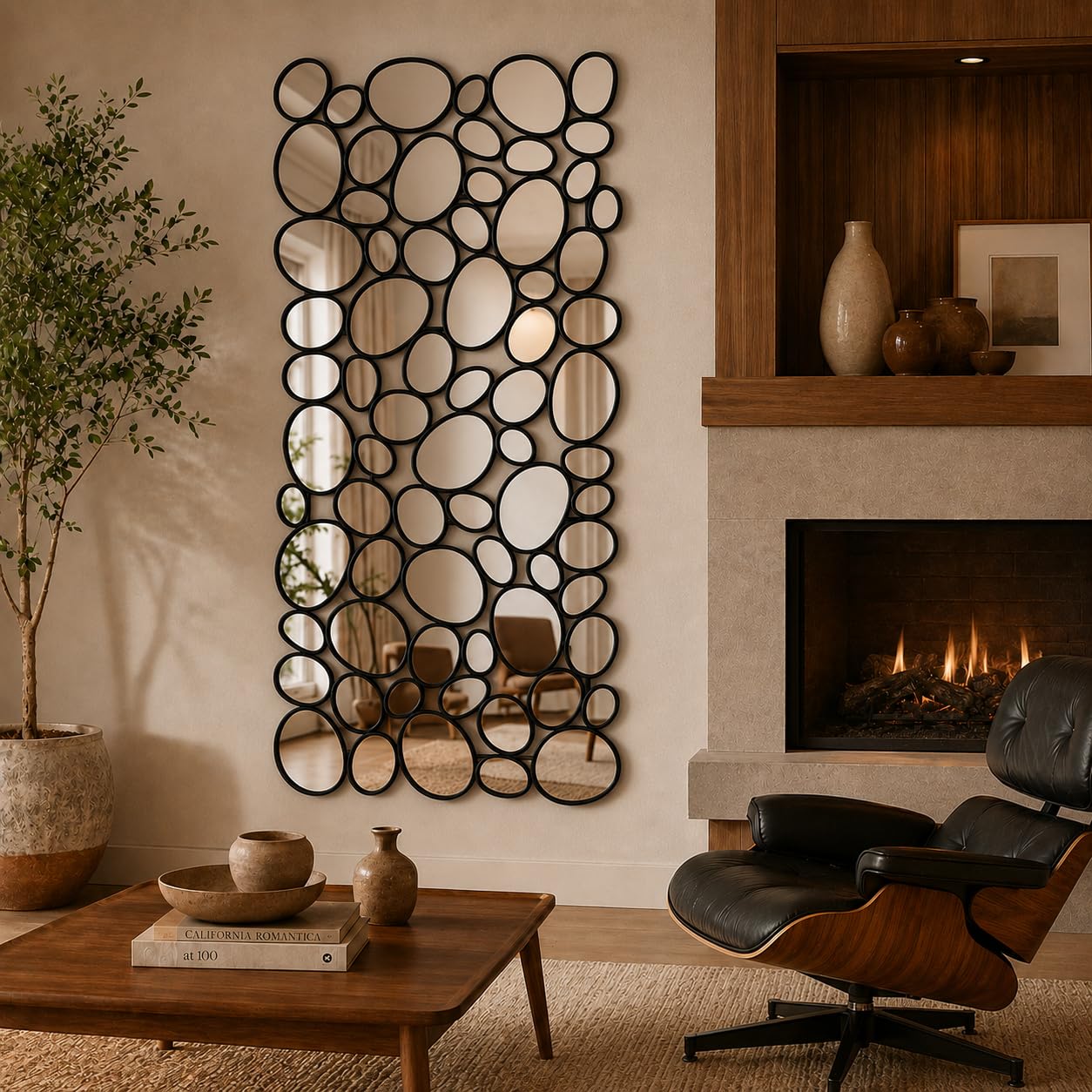 Modern Large Accent Wall Mirror