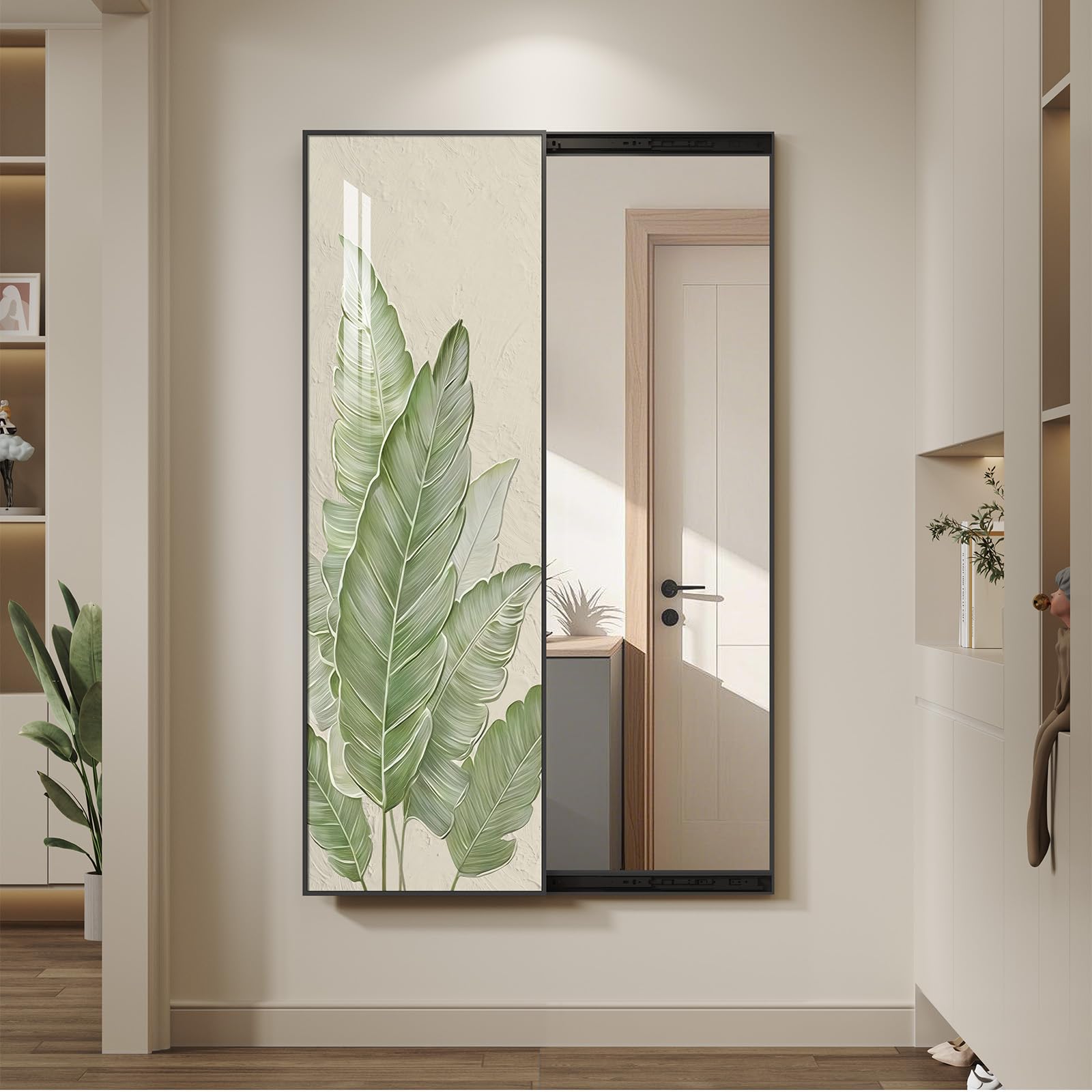 Cuspin Modern Minimalist Wall Mounted Wall Art Mirror