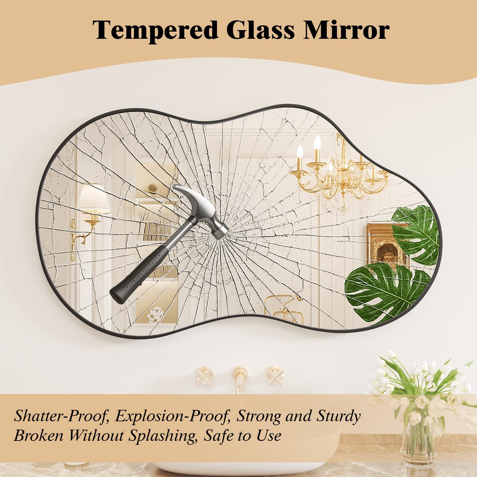 Irregular Decorative Wall Mirror