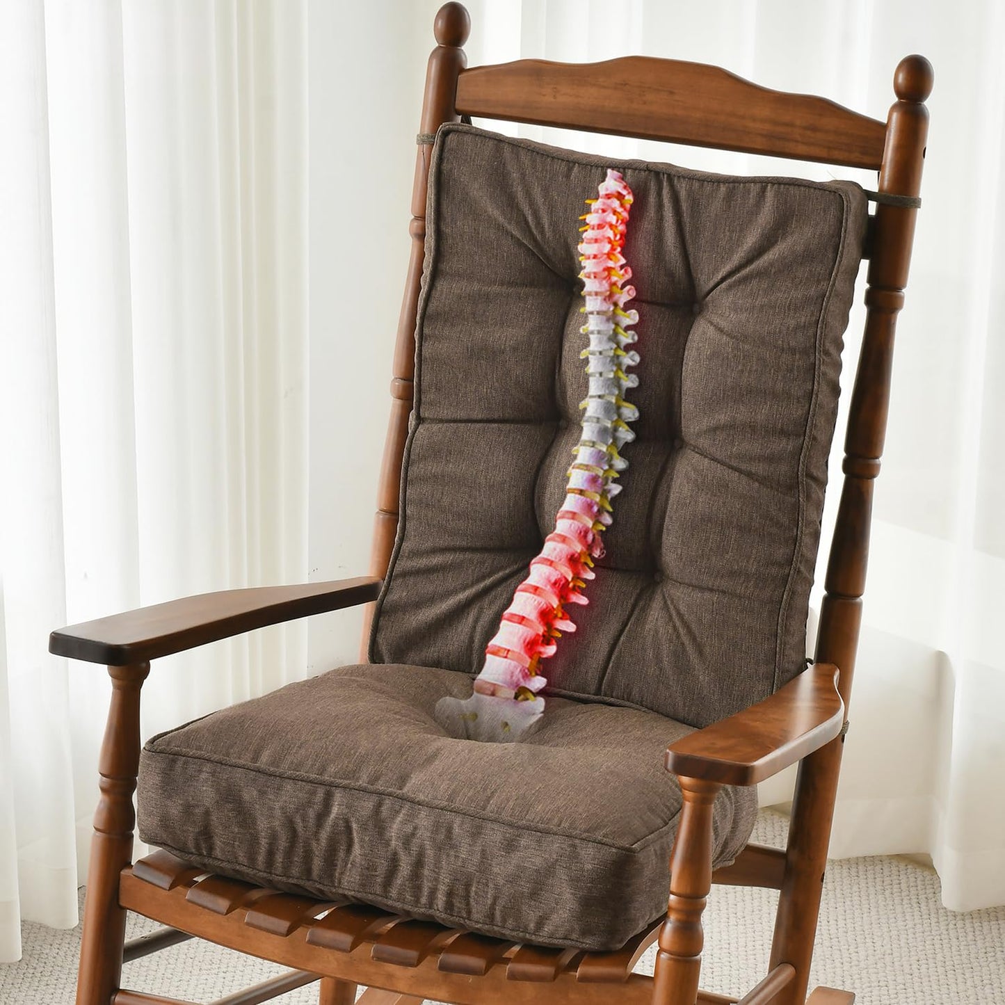 Memory Foam Rocking Chair Cushion Set
